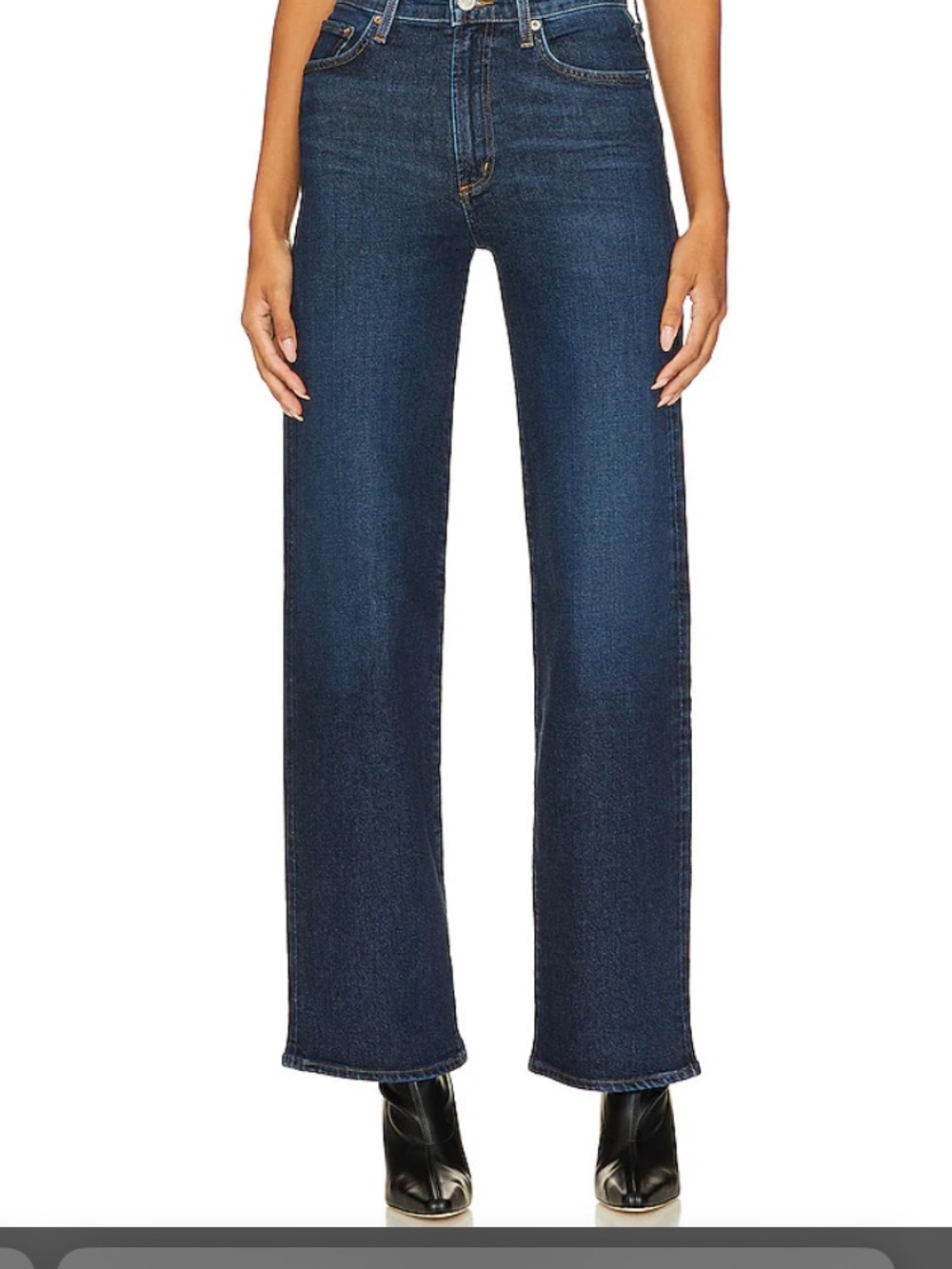 AGOLDE Harper Mid Rise Wide Straight Jeans in Formation, size 29 NWT